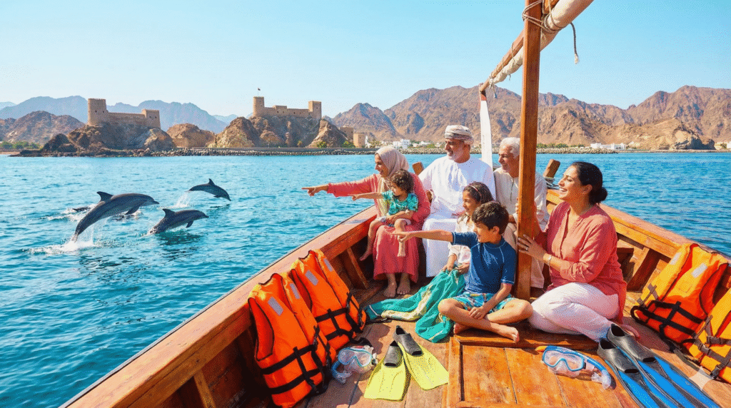 oman muscat dolphin watching & snorkeling