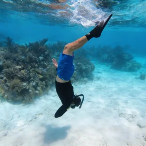 Man Snorkeling in Daymaniyat Waters