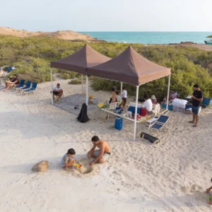 people playing with sand